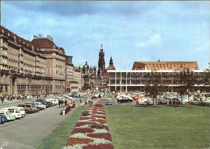 DRESDEN Elbe Altmarkt Kulturpalast