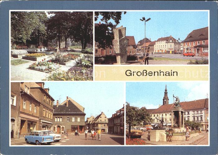 Grossenhain Sachsen Leninplatz Monument Neumarkt Dianabrunnen