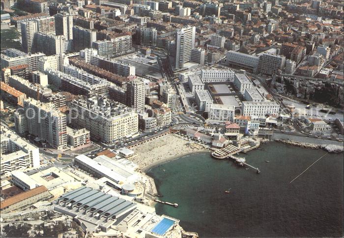 Marseille Bouches-du-Rhone Le Quartier des Catalans Fliegeraufnahm