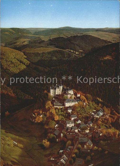 Lauenstein Oberfranken Burg Lauenstein Fliegeraufnahme