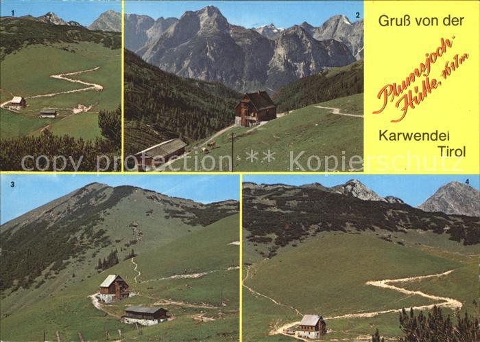 Karwendel Plumsjoch- Huette Mondscheinspitze Gamsjoch Falkengruppe