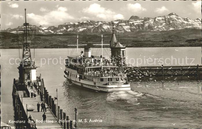 Motorschiffe M.S. Austria Konstanz am Bodensee Hafen