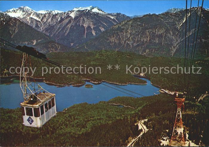 Seilbahn Zugspitze Eibsee Ammergauer Alpen Kreuzspitze
