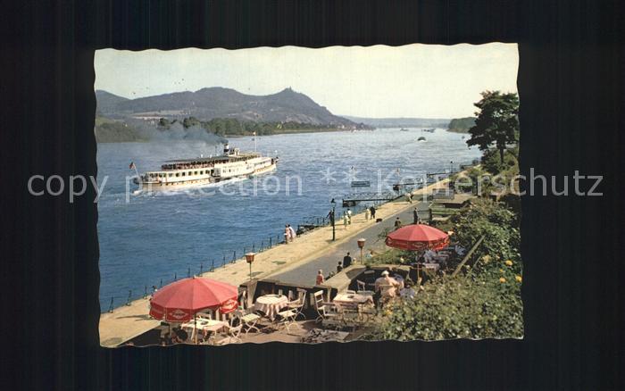 Dampfer Seitenrad Bad Godesberg Rhein Siebengebirge