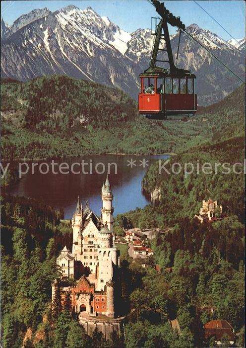 Seilbahn Tegelberg Schloss Neuschwanstein Hohenschwangau Alpsee