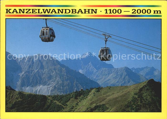 Seilbahn Riezlern-Kanzelwand Kleinwalsertal Widderstein