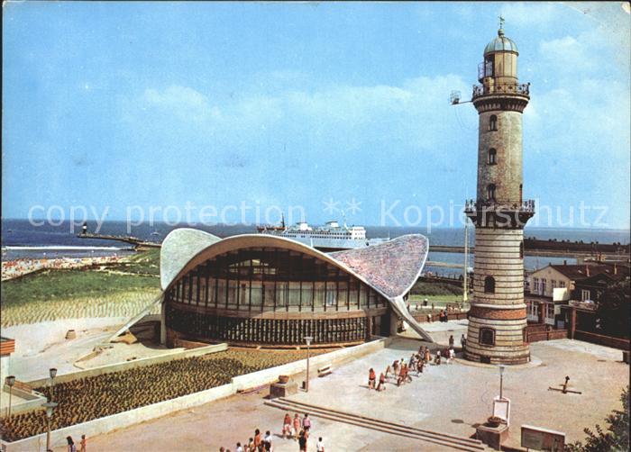 Leuchtturm Lighthouse Rostock-Warnemuende Gaststaette Teepott