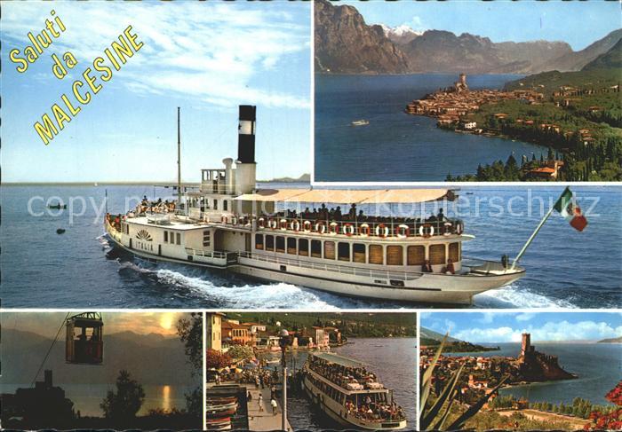 Dampfer Seitenrad Italia Malcesine Lago di Garda