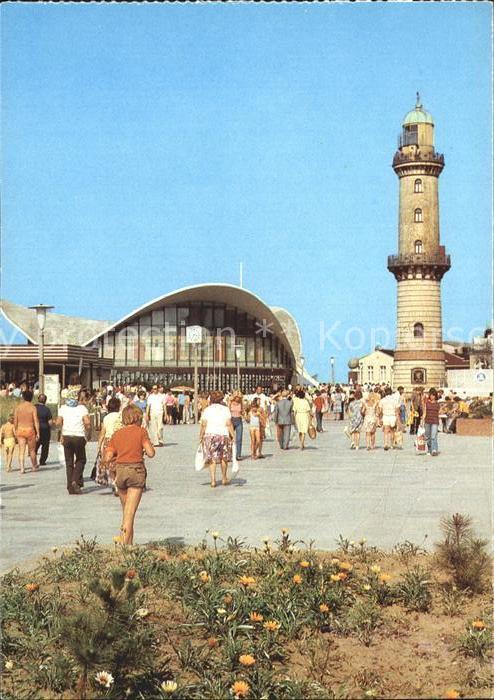 Leuchtturm Lighthouse Rostock-Warnemuende Gaststaette Teepott
