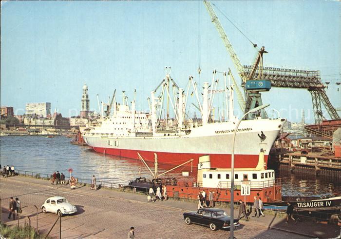 Schiffe Ships Navires Republica of Colombia Hamburg Hafen
