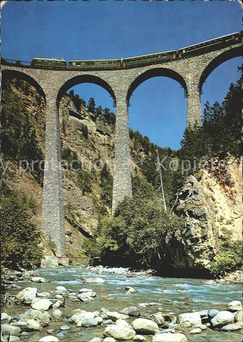 Viadukte Viaduc Landwasserviadukt Filisur Rhaetische Bahn