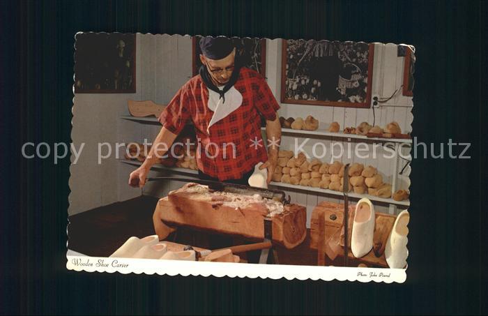 Schuhmacher Holzschuhmacher Wooden Shoe Carver Holl