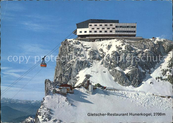 Seilbahn Dachstein-Suedwand Bergstation Gletscher-Restaurant Hunerkogel
