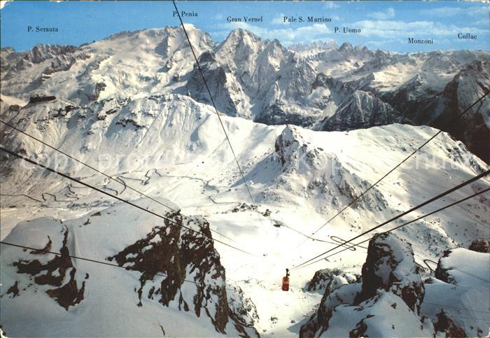 Seilbahn Dolomiti Passo Pordoi Marmolada Gran Vernel