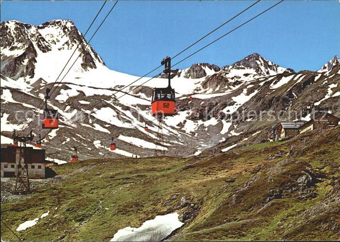 Seilbahn Stubaier Gletscherbahn Mittelstation Fernau Dresdner Huette