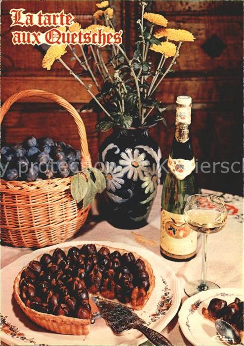 Lebensmittel Recette Tarte aux Quetsches a l'Alsacienne
