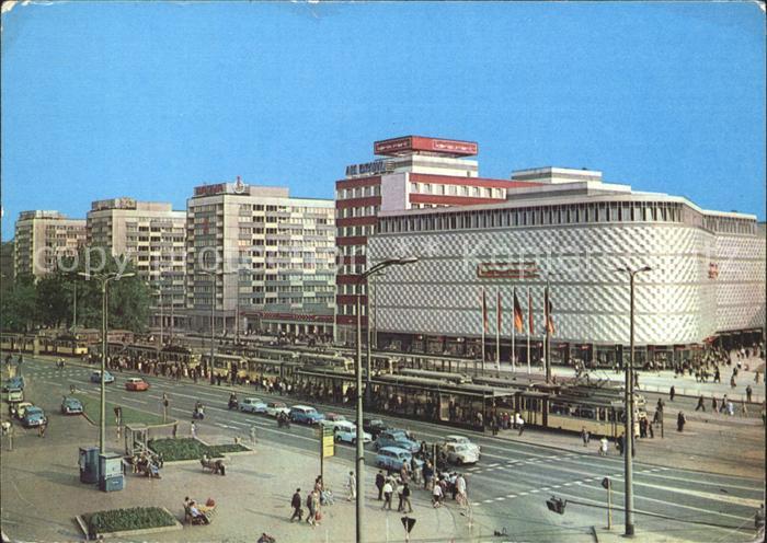 Strassenbahn Leipzig Warenhaus Konsument am Bruehl