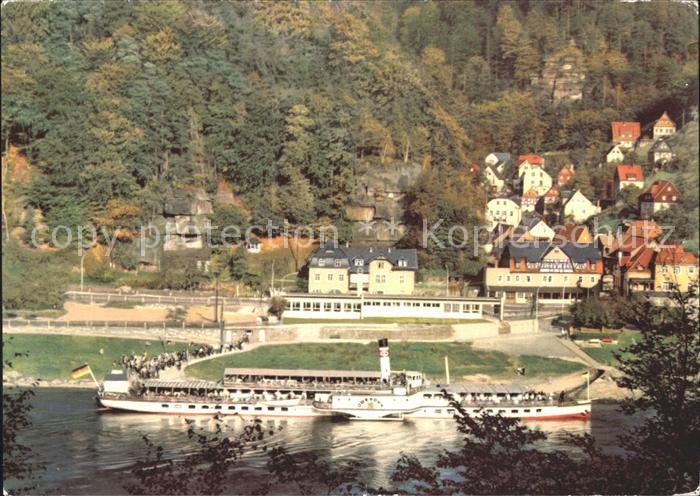 Dampfer Seitenrad Schmilka Saechsische Schweiz