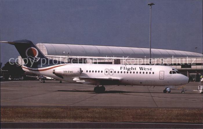Flugzeuge Zivil Flight West Airlines Fokker F28-4000 VH-EWC