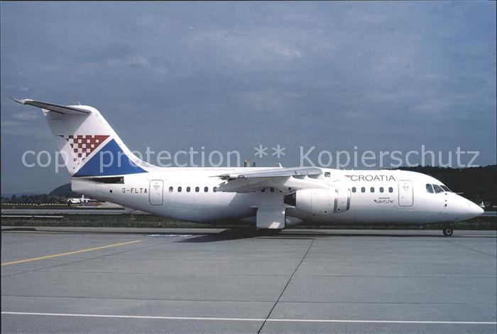 Flugzeuge Zivil Croatia Airlines BAe 146-200 G-FLTA cn