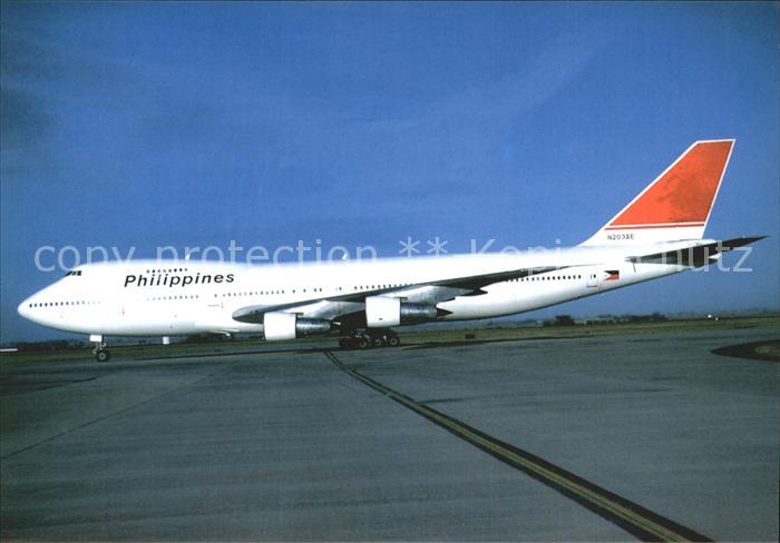 Flugzeuge Zivil Philippines EX-MEA B747 2B4B combi N203AE c/n 21098
