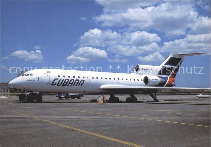Flugzeuge Zivil Cubana Yak-42D CU-T1277 c/n 4520423016238