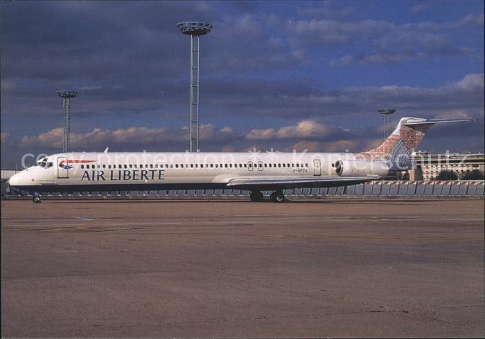 Flugzeuge Zivil Air Liberte Pyramide du Louvre colours McDonnell Douglas MD-83 F