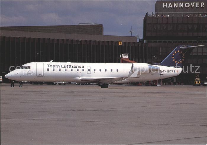 Flugzeuge Zivil Air Littoral Team Lufthansa colours Canadair CRJ-100ER F-GPTF