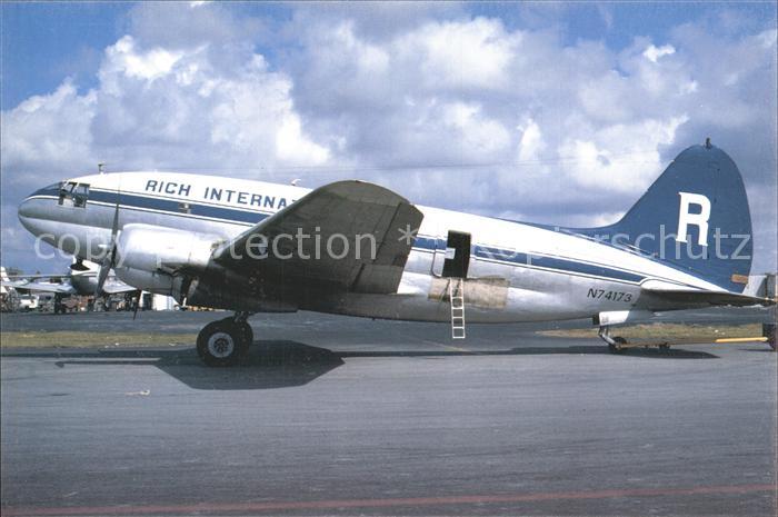 Flugzeuge Zivil Rich International Airways C-46A N74173 C/N 289