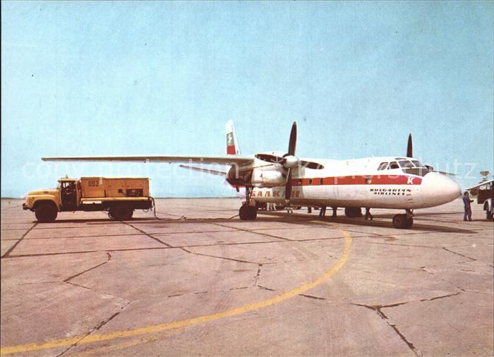 Flugzeuge Zivil Balkan Bulgarian Airlines An-24 Airport Burgas