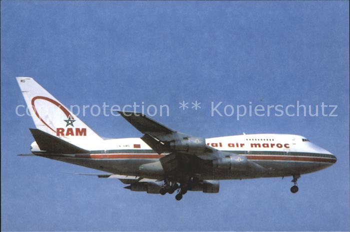 Flugzeuge Zivil Royal Air Maroc B-747-SP-44 CN-RMS c/n 21253