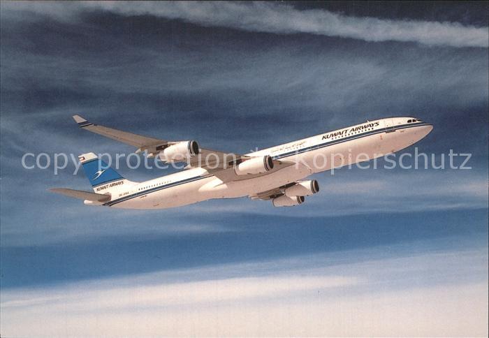 Flugzeuge Zivil Kuwait Airways Airbus A-340-300 9K-ANA Cn 89