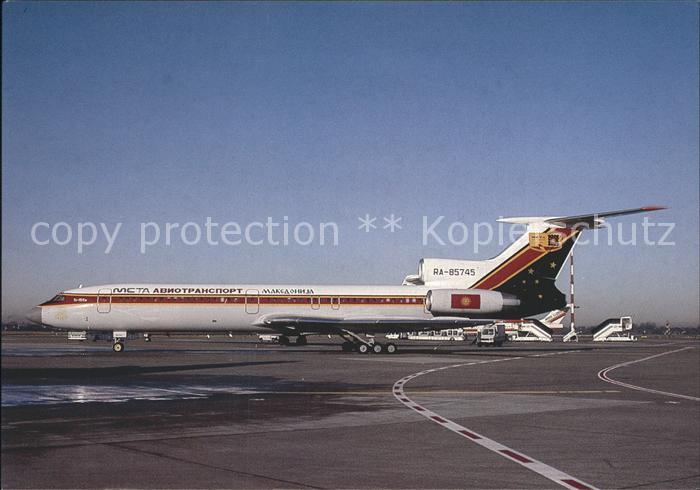 Flugzeuge Zivil META Aviotransport Macedonia Tupolev Tu-154M RA-85745