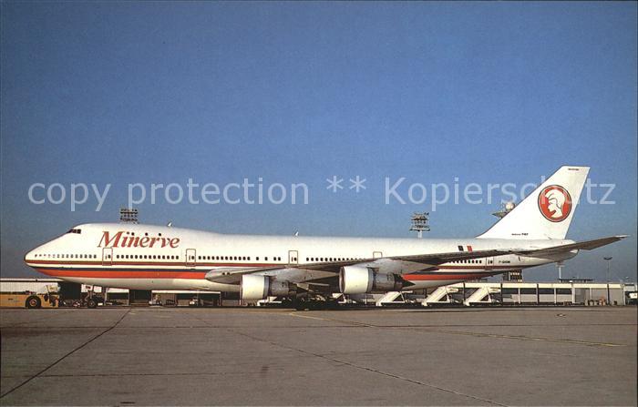Flugzeuge Zivil AIRBORNE POSTCARD NO.125 Boeing 747-283B F-GHBM c/n 20120 of MIN