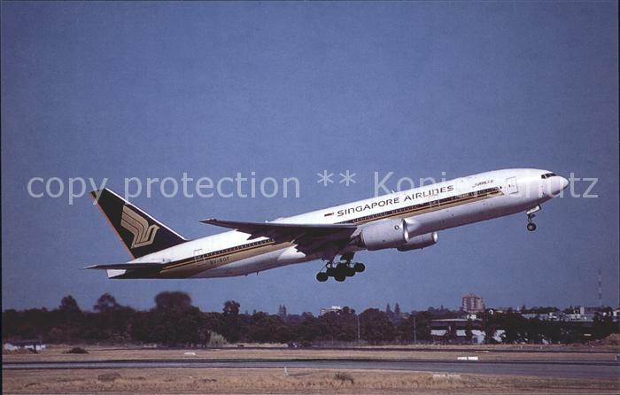 Flugzeuge Zivil Singapore Airlines Boeing 777-200 9V-SQF