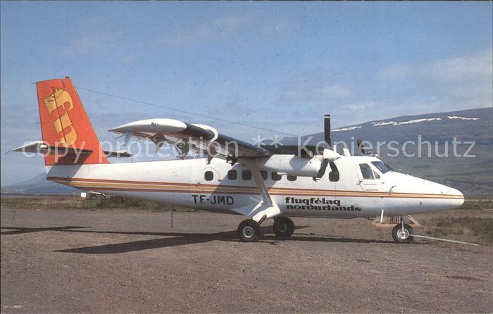 Flugzeuge Zivil FLUGFERLAG NORDURLANDS DHC-6-300 TF-JMD c/n 475 at Akureyri 7/19