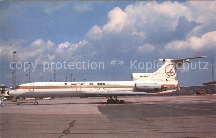 Flugzeuge Zivil TAROM TU-154B YR-TPA c/n 159 at Copenhagen 8/1989