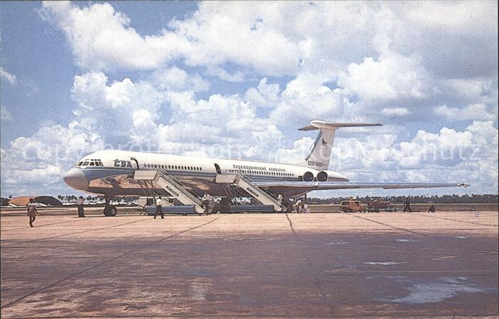 Flugzeuge Zivil CSA IL-62 CCCP-86666 c/n 60201 at Phnom Penh 05/1968