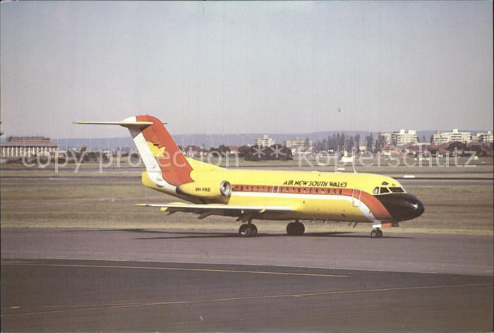 Flugzeuge Zivil AIR NEW SOUTH WALES WORLD OF TRANSPORT limited edittion postcard