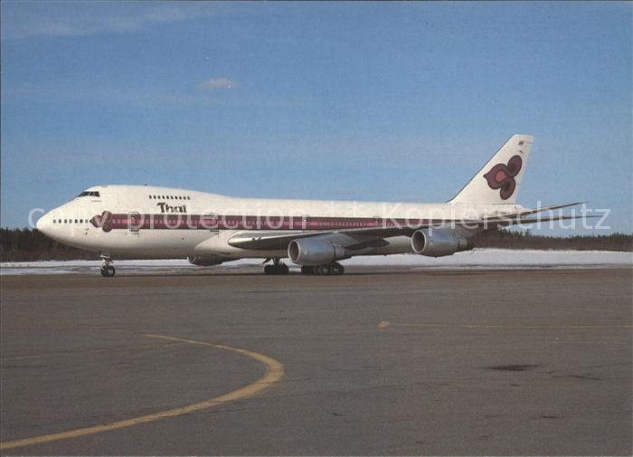 Flugzeuge Zivil Thai Airways International Boeing 747 Stockholm-Arlanda 1985