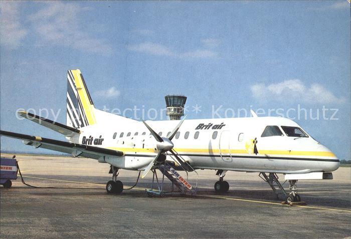 Flugzeuge Zivil BRIT AIR Saab SF 340 F-GFBZ Lyon-Satolas