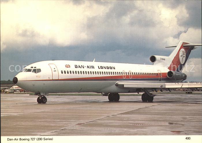 Flugzeuge Zivil Dan-Air boeing 727-200 medium range jet
