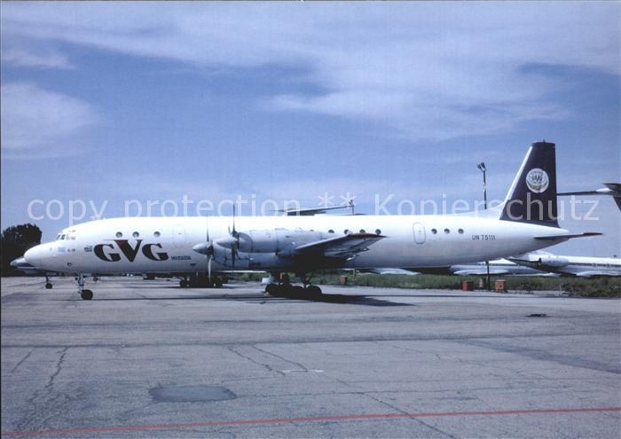 Flugzeuge Zivil GVG Airlines IL-18D UN 75111 c/n 184007105
