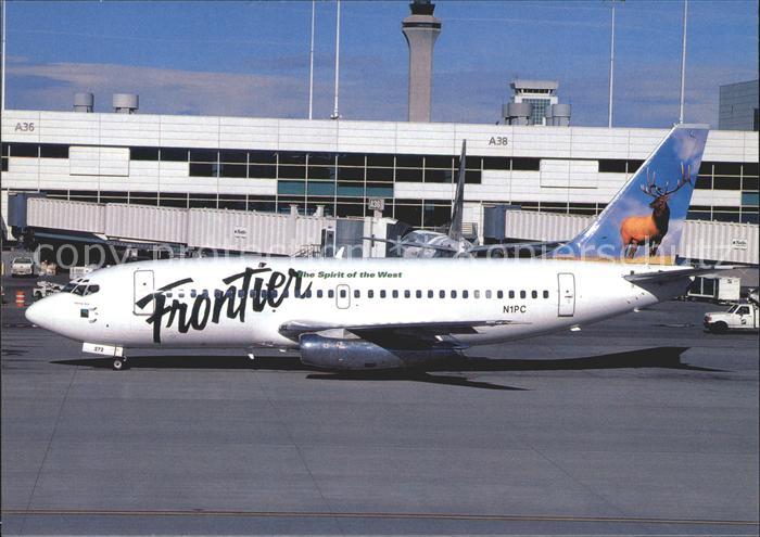 Flugzeuge Zivil FRONTIER (Caribou c/s) Boeing B-737-200 N1PC at Denver