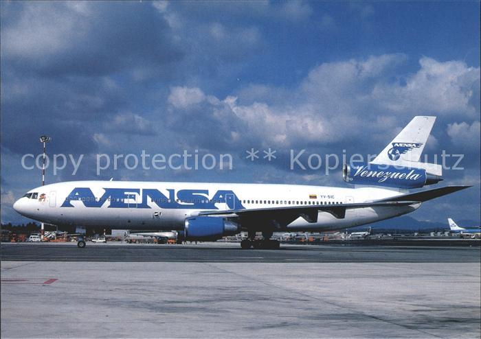Flugzeuge Zivil AVENSA (Marco Polo lion Sticker) McDDouglas DC-10-30