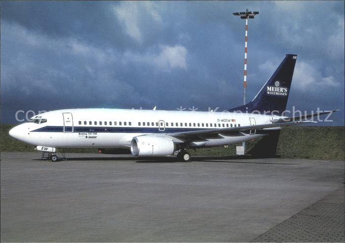 Flugzeuge Zivil MEIERS WELTREISEN (Germania sticker) Bo