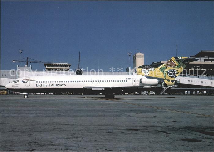 Flugzeuge Zivil British Airways (Flower field col.) Boeing B-727-200 ZS-NOU