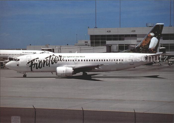 Flugzeuge Zivil frontier (Puffin bird tail. LHS) Boeing 737-36E N315FL c/n 25159