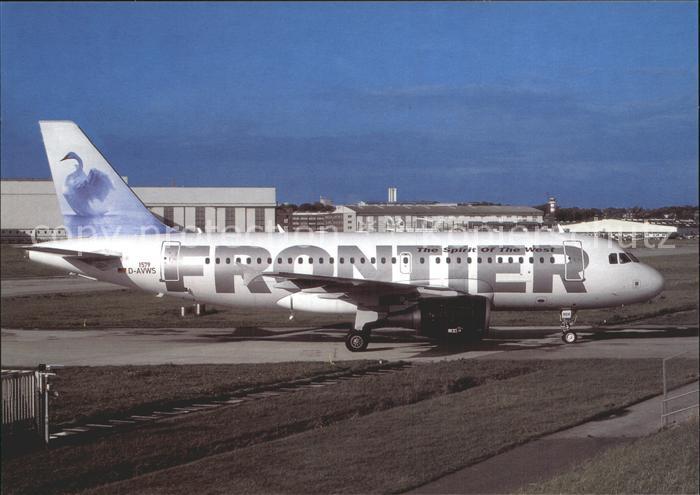 Flugzeuge Zivil Frontier (Swan tail. RHS) Airbus 319-111 D-AVWS c/n 1579