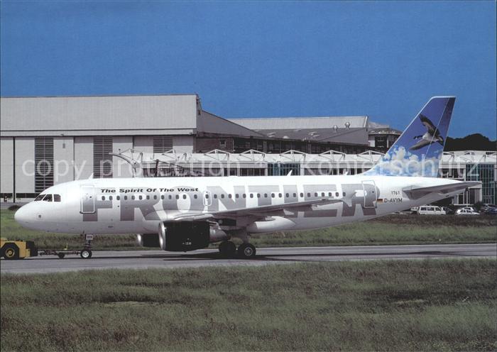 Flugzeuge Zivil Frontier flying duck tail. LHS Airbus 319-111 D-AVYM  c/n 1761